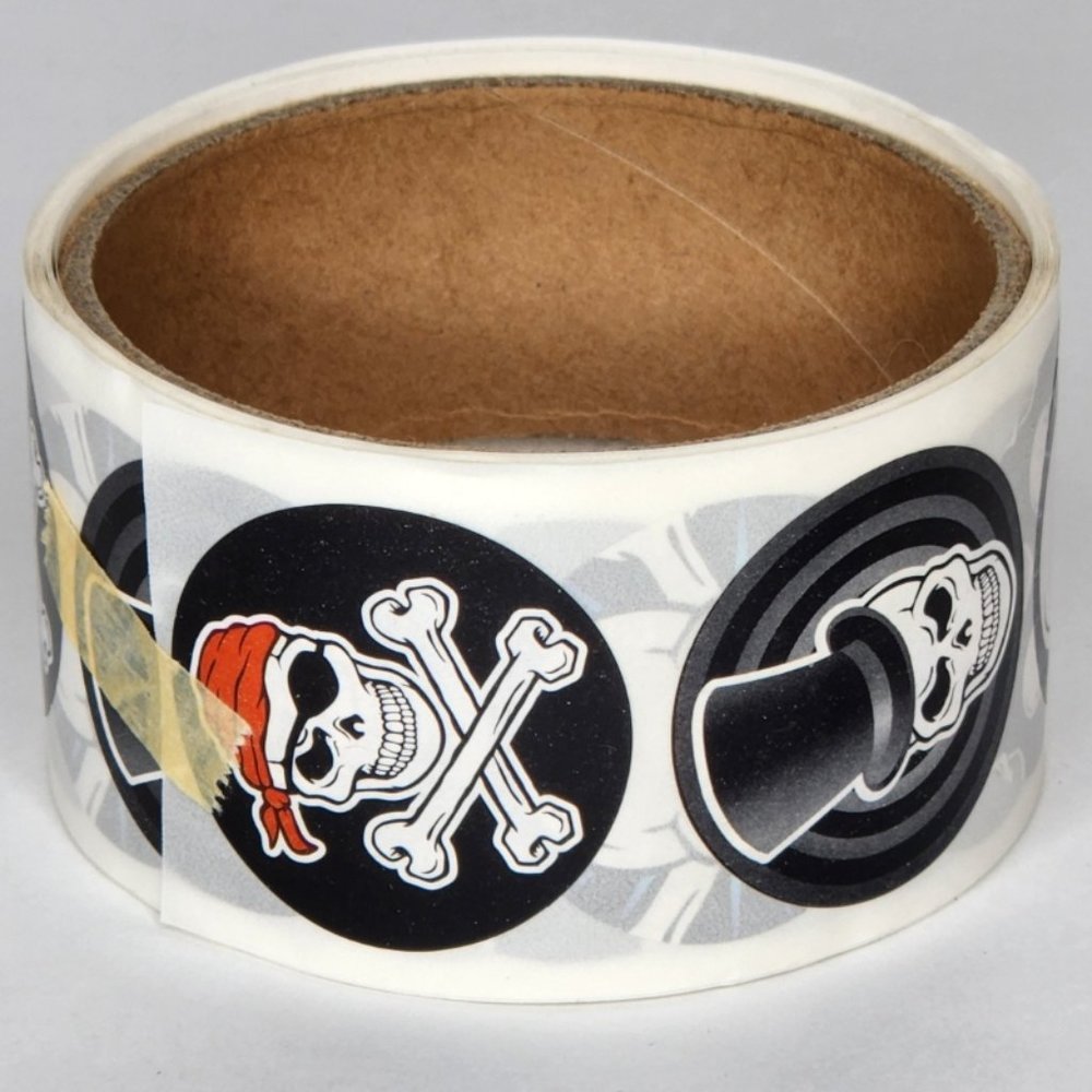 Vintage Skull Sticker Roll - 90's Kid Nostalgia!